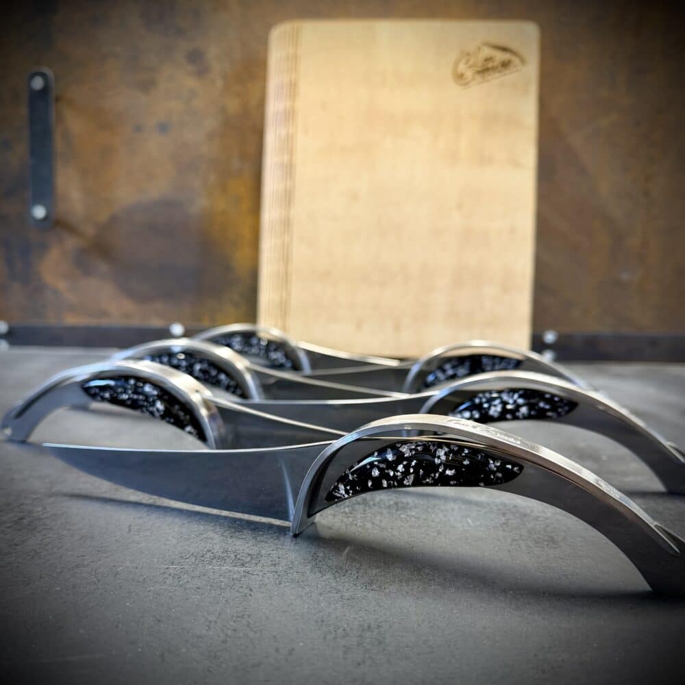 Couteau Lou Creuse Art De La Table  Feuille D'Argent